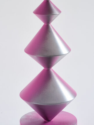 Totem Hourglass: Big Gradient Silver&Pink
